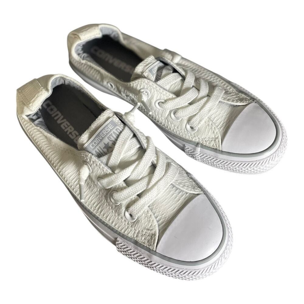 Converse Women’s Chuck Taylor All Star White Shoreline Slip On Sneakers Size-5 - Picture 8 of 9
